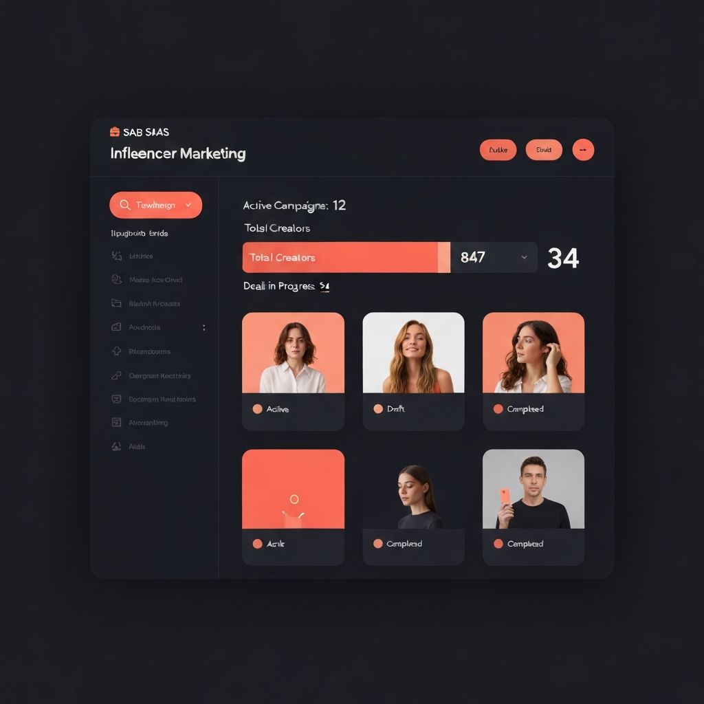 BrandBridge dashboard showing campaign management with active deals, creator marketplace, and real-time messaging